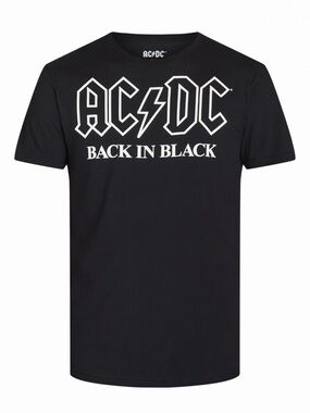 NWT - AC/DC Black 'Back In Black' Graphic Tee